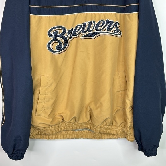 Vintage MLB Brewers Pullover Windbreaker Jacket XL - Picture 3 of 12